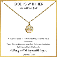 Load image into Gallery viewer, Present Realm Faith Mustard Seed Necklace for Women | S925 Silver/Gold Plated