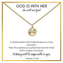 Load image into Gallery viewer, Present Realm Faith Mustard Seed Necklace for Women | S925 Silver/Gold Plated