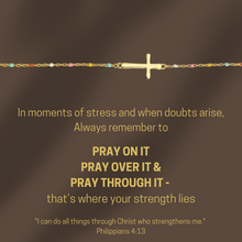 Load image into Gallery viewer, Present Realm S925 Sterling Silver Cross Bracelet 18K Gold Plated