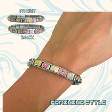 Load image into Gallery viewer, Present Realm Feminine Style Italian Charm Bracelet Silver