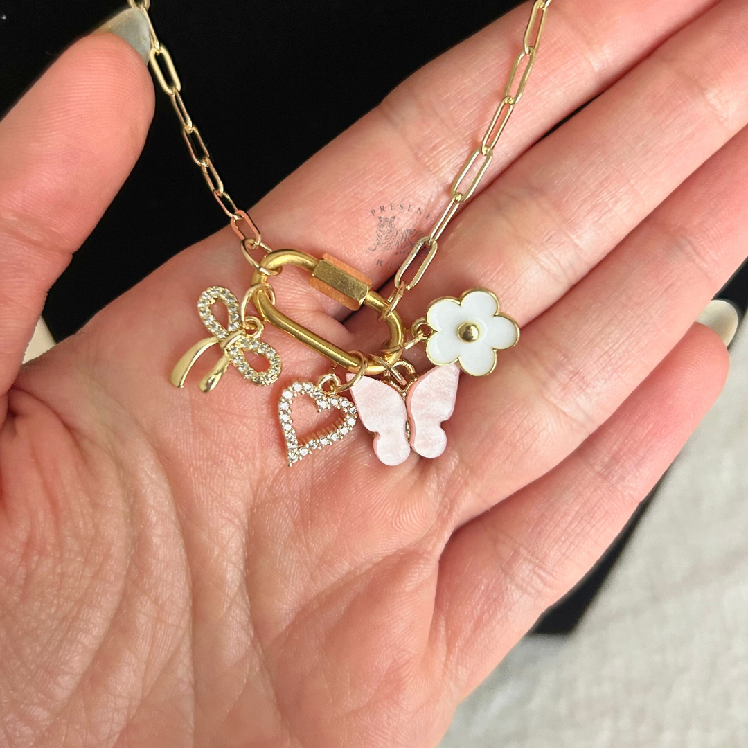 Themed Carabiner Charm Necklace