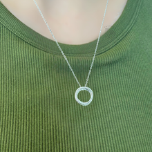 Load image into Gallery viewer, Present Realm 60th Birthday Necklace for Women Sterling Silver | 6 Rings for 6 Decades | S925 Silver or Gold Plated