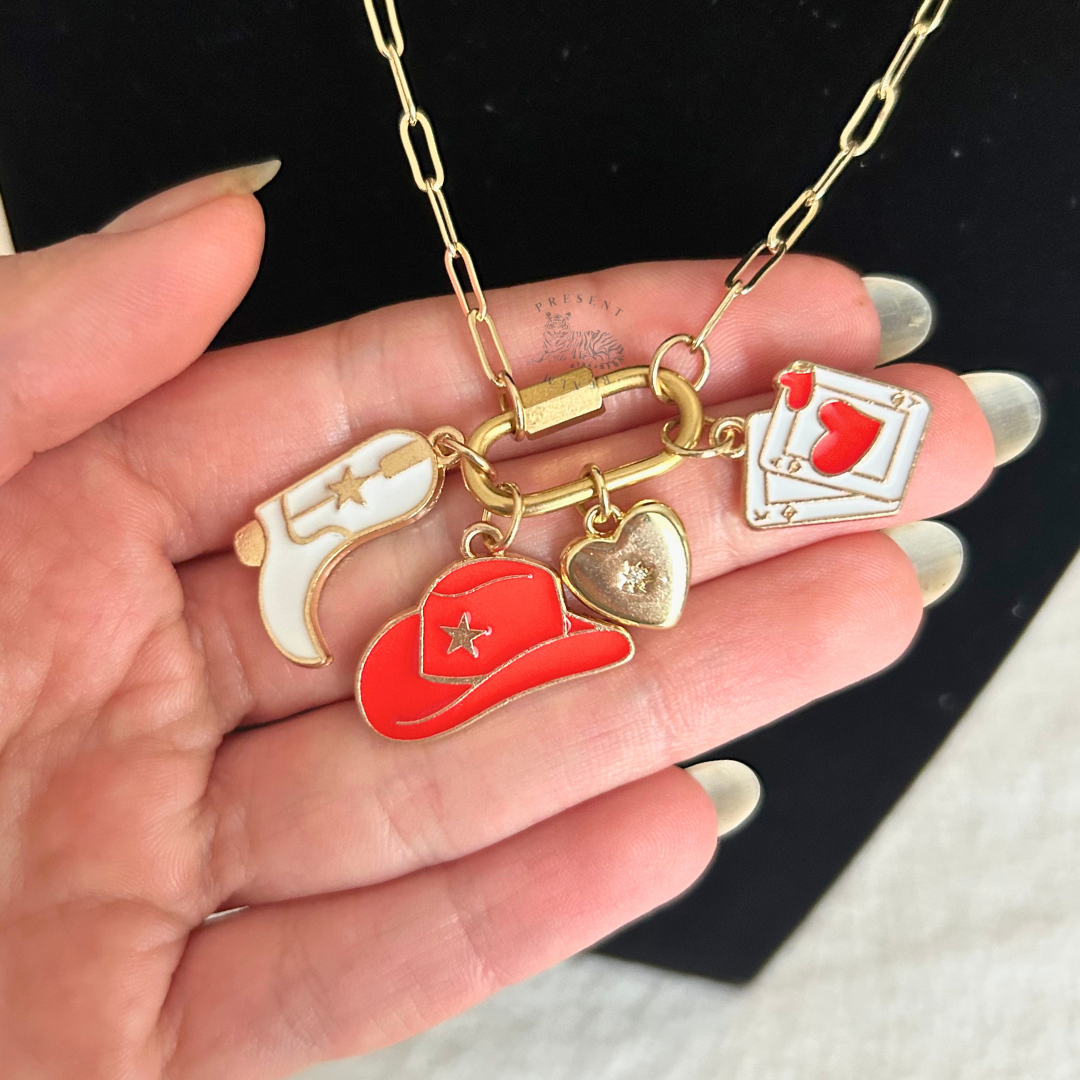 Themed Carabiner Charm Necklace