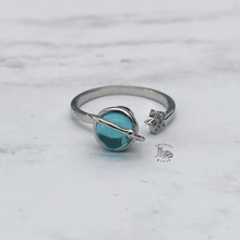 Load image into Gallery viewer, Blue Planet Fidget Ring