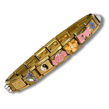 Load image into Gallery viewer, Present Realm Full Feminine Style Italian Charm Bracelet Gold Color