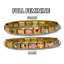 Load image into Gallery viewer, Present Realm Full Feminine Style Italian Charm Bracelet Gold Color