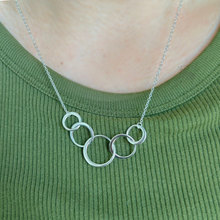 Load image into Gallery viewer, Present Realm 50th Birthday Necklace for Women | S925 Sterling Silver 5 Circle Pendant