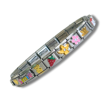 Load image into Gallery viewer, Present Realm Feminine Style Italian Charm Bracelet Silver