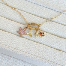 Load image into Gallery viewer, Themed Carabiner Charm Necklace