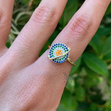 Load image into Gallery viewer, Rainbow Planet Fidget Ring