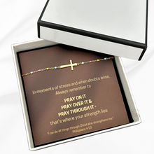 Load image into Gallery viewer, Present Realm S925 Sterling Silver Cross Bracelet 18K Gold Plated