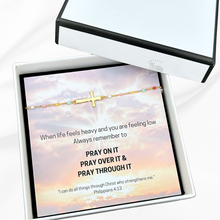 Load image into Gallery viewer, Present Realm S925 Sterling Silver Cross Bracelet 18K Gold Plated