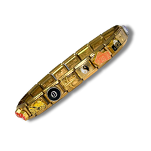 Load image into Gallery viewer, Present Realm Full Vintage Y2K Italian Charm Bracelet Gold