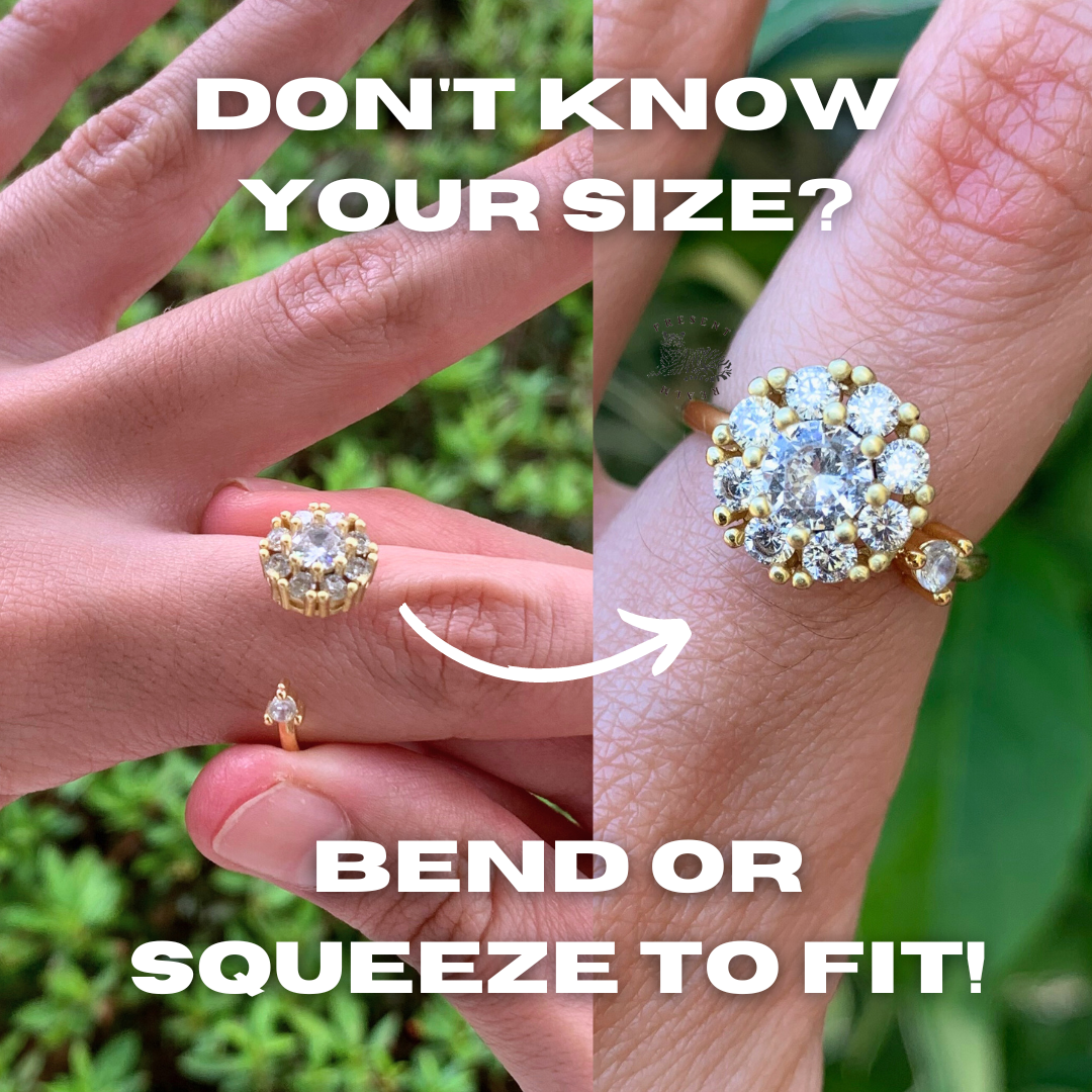 Faux Diamond Fidget Ring