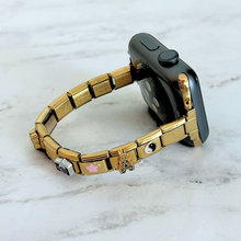 Load image into Gallery viewer, Gold Italian Charm Band (Compatible with Apple Watch)