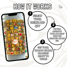 Load image into Gallery viewer, Present Realm Full Coquette Style Italian Charm Bracelet Gold Color