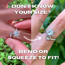 Load image into Gallery viewer, Silver Sun Fidget Ring