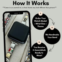 Load image into Gallery viewer, Silver Italian Charm Band (Compatible with Apple Watch)