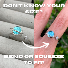 Load image into Gallery viewer, Blue Planet Fidget Ring