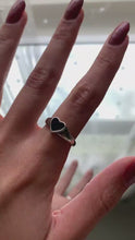 Load and play video in Gallery viewer, Black Heart Ring