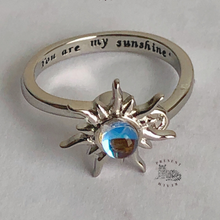 Load image into Gallery viewer, Silver Sun Fidget Ring