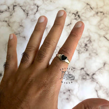 Load image into Gallery viewer, Black Heart Ring - Present Realm