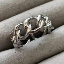 Load image into Gallery viewer, Chain Link Style Ring - Silver