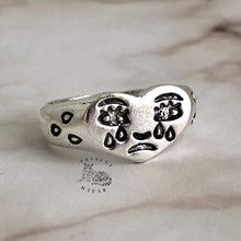 Load image into Gallery viewer, Sad Face Crying Ring - Present Realm