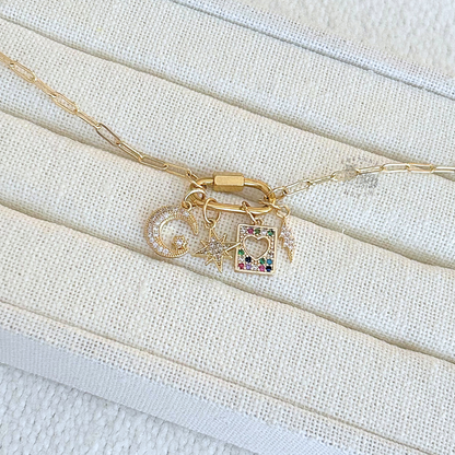 Themed Carabiner Charm Necklace