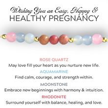 Load image into Gallery viewer, Present Realm Healthy Pregnancy Stone Bracelet
