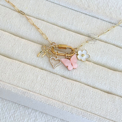 Themed Carabiner Charm Necklace