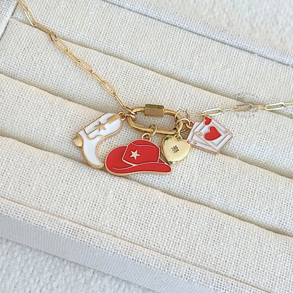 Themed Carabiner Charm Necklace