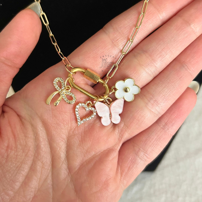 Themed Carabiner Charm Necklace