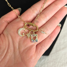 Load image into Gallery viewer, Themed Carabiner Charm Necklace
