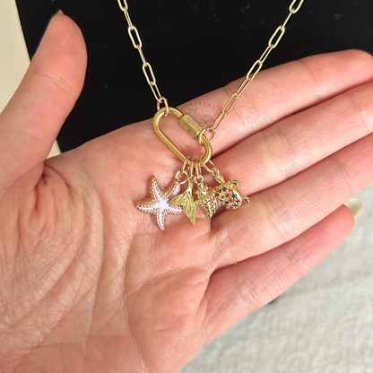 Themed Carabiner Charm Necklace