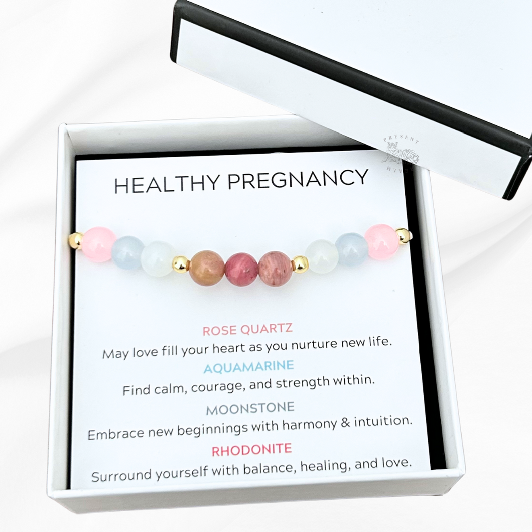 Present Realm Healthy Pregnancy Stone Bracelet