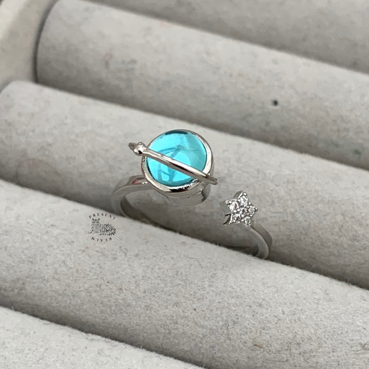 Blue Planet Fidget Ring