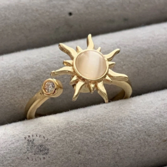 Golden Sun Fidget Ring
