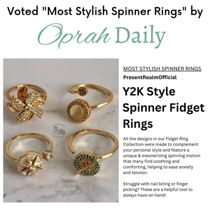 Faux Diamond Fidget Ring