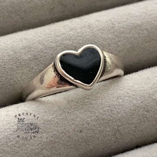 Black Heart Ring