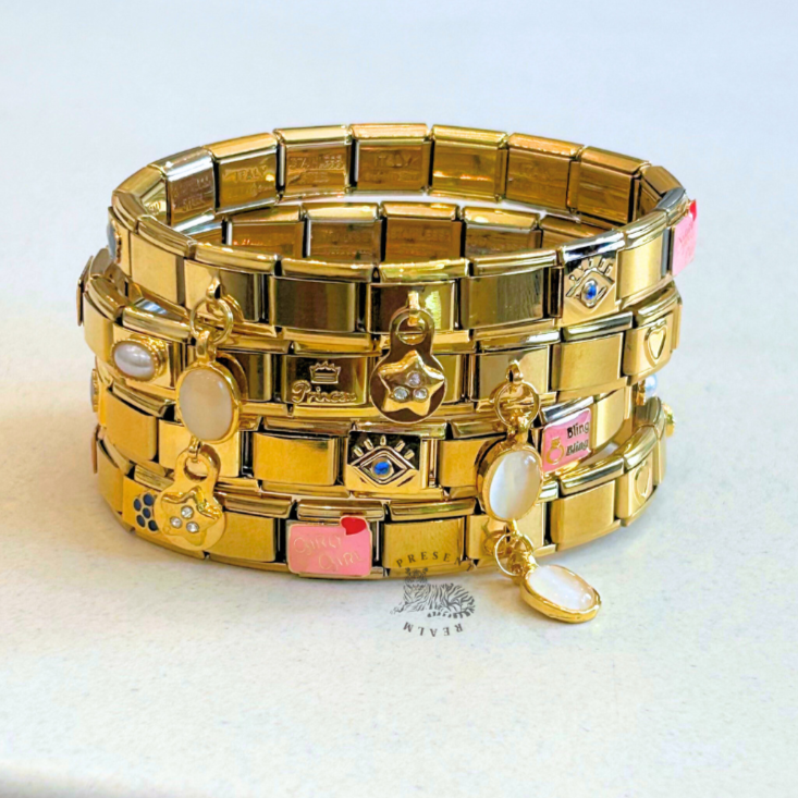 Gold Italian Charm Bracelet