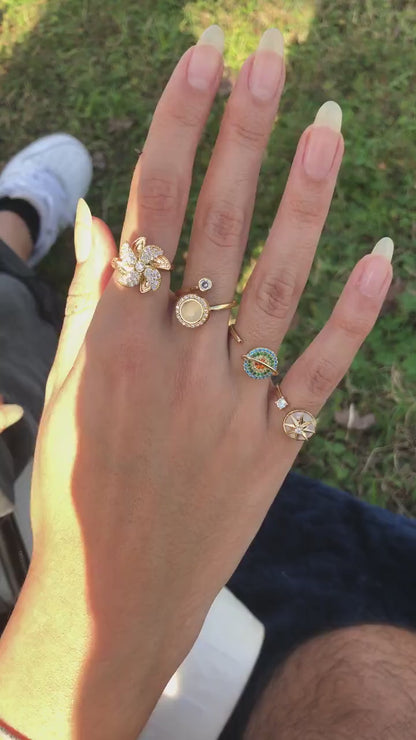 Faux Diamond Fidget Ring