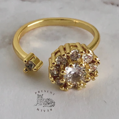 Faux Diamond Fidget Ring