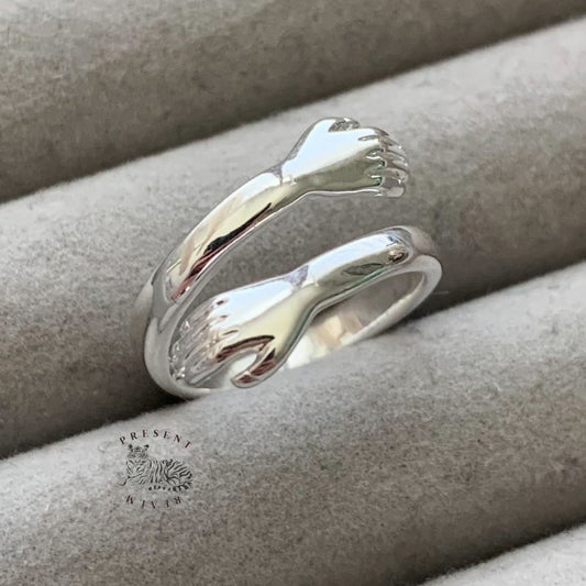 Hugging Hands Ring